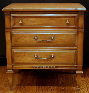 Before picture of a chest of drawers